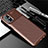 Silicone Candy Rubber TPU Twill Soft Case Cover for Samsung Galaxy M31s Brown