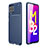 Silicone Candy Rubber TPU Twill Soft Case Cover for Samsung Galaxy M32 4G Blue