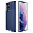 Silicone Candy Rubber TPU Twill Soft Case Cover for Samsung Galaxy S21 Ultra 5G Blue
