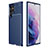 Silicone Candy Rubber TPU Twill Soft Case Cover for Samsung Galaxy S22 Ultra 5G Blue