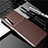 Silicone Candy Rubber TPU Twill Soft Case Cover for Sony Xperia 1 II Brown