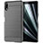 Silicone Candy Rubber TPU Twill Soft Case Cover for Sony Xperia L3 Gray