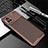 Silicone Candy Rubber TPU Twill Soft Case Cover for Vivo V20 Pro 5G Brown