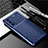 Silicone Candy Rubber TPU Twill Soft Case Cover for Vivo V20 SE Blue