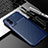 Silicone Candy Rubber TPU Twill Soft Case Cover for Vivo V21e 5G Blue