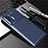 Silicone Candy Rubber TPU Twill Soft Case Cover for Vivo X51 5G Blue