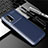 Silicone Candy Rubber TPU Twill Soft Case Cover for Xiaomi Mi 10 Lite Blue