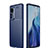 Silicone Candy Rubber TPU Twill Soft Case Cover for Xiaomi Mi 12 Lite 5G Blue