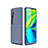 Silicone Candy Rubber TPU Twill Soft Case Cover for Xiaomi Mi Note 10 Blue