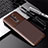 Silicone Candy Rubber TPU Twill Soft Case Cover for Xiaomi Redmi 9 Prime India Brown