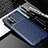 Silicone Candy Rubber TPU Twill Soft Case Cover for Xiaomi Redmi 9T 4G Blue