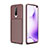 Silicone Candy Rubber TPU Twill Soft Case Cover for Xiaomi Redmi K30i 5G Brown