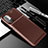 Silicone Candy Rubber TPU Twill Soft Case Cover for Xiaomi Redmi Note 11 SE 5G Brown