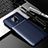 Silicone Candy Rubber TPU Twill Soft Case Cover for Xiaomi Redmi Note 9S Blue