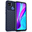Silicone Candy Rubber TPU Twill Soft Case Cover MF1 for Xiaomi Redmi 10A 4G Blue