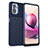 Silicone Candy Rubber TPU Twill Soft Case Cover MF1 for Xiaomi Redmi Note 10 4G Blue