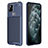 Silicone Candy Rubber TPU Twill Soft Case Cover QK2 for Google Pixel 4a 5G Blue