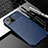 Silicone Candy Rubber TPU Twill Soft Case Cover S01 for Apple iPhone 13 Blue