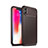 Silicone Candy Rubber TPU Twill Soft Case Cover S01 for Apple iPhone X Brown