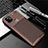 Silicone Candy Rubber TPU Twill Soft Case Cover S01 for Google Pixel 5 XL 5G Brown