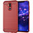Silicone Candy Rubber TPU Twill Soft Case Cover S01 for Huawei Mate 20 Lite Red