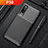 Silicone Candy Rubber TPU Twill Soft Case Cover S01 for Huawei P30 Black