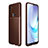 Silicone Candy Rubber TPU Twill Soft Case Cover S01 for Motorola Moto G50 Brown