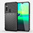 Silicone Candy Rubber TPU Twill Soft Case Cover S01 for Motorola Moto G8 Play Black