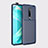 Silicone Candy Rubber TPU Twill Soft Case Cover S01 for OnePlus 7 Pro Blue