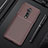 Silicone Candy Rubber TPU Twill Soft Case Cover S01 for OnePlus 7T Pro 5G Brown