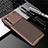 Silicone Candy Rubber TPU Twill Soft Case Cover S01 for OnePlus Nord Brown