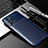 Silicone Candy Rubber TPU Twill Soft Case Cover S01 for Oppo A95 4G Blue