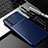 Silicone Candy Rubber TPU Twill Soft Case Cover S01 for Oppo Reno6 5G Blue