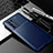 Silicone Candy Rubber TPU Twill Soft Case Cover S01 for Oppo Reno6 Pro 5G Blue