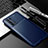 Silicone Candy Rubber TPU Twill Soft Case Cover S01 for Oppo Reno6 Pro+ Plus 5G Blue