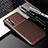 Silicone Candy Rubber TPU Twill Soft Case Cover S01 for Realme 6 Pro Brown