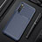 Silicone Candy Rubber TPU Twill Soft Case Cover S01 for Realme XT Blue
