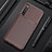 Silicone Candy Rubber TPU Twill Soft Case Cover S01 for Realme XT Brown