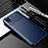 Silicone Candy Rubber TPU Twill Soft Case Cover S01 for Samsung Galaxy A03 Core Blue