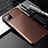 Silicone Candy Rubber TPU Twill Soft Case Cover S01 for Samsung Galaxy A22 5G Brown