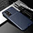 Silicone Candy Rubber TPU Twill Soft Case Cover S01 for Samsung Galaxy A52 4G Blue