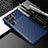 Silicone Candy Rubber TPU Twill Soft Case Cover S01 for Samsung Galaxy S21 Ultra 5G Blue