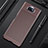 Silicone Candy Rubber TPU Twill Soft Case Cover S01 for Sony Xperia 8 Lite Brown