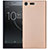 Silicone Candy Rubber TPU Twill Soft Case Cover S01 for Sony Xperia XZ1 Compact Gold