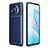 Silicone Candy Rubber TPU Twill Soft Case Cover S01 for Xiaomi Mi 10i 5G Blue