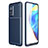 Silicone Candy Rubber TPU Twill Soft Case Cover S01 for Xiaomi Mi 10T Pro 5G Blue