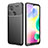 Silicone Candy Rubber TPU Twill Soft Case Cover S01 for Xiaomi Redmi 9 India Black