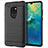 Silicone Candy Rubber TPU Twill Soft Case Cover S02 for Huawei Mate 20 Black
