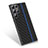 Silicone Candy Rubber TPU Twill Soft Case Cover S02 for Samsung Galaxy S22 Ultra 5G Blue