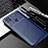 Silicone Candy Rubber TPU Twill Soft Case Cover S02 for Xiaomi Redmi 9 India Blue